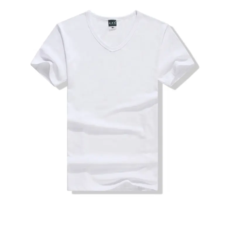 Solf Touch Blanks Men & Women V-Neck t shirt for heat transfer printing China Wholesale in Stock