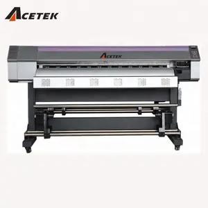 CE Terbukti Guangzhou Double XP600 Eco Solvent Printer dengan HIWIN Guide Harga Murah