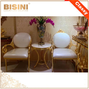 Luxe Italie Collection <span class=keywords><strong>Baroque</strong></span> Laiton 18K/24K Doré <span class=keywords><strong>Fauteuil</strong></span>/Louis XV Royal Décoratif Doré Chaise D'appoint, QUANTITÉ MINIMALE DE COMMANDE 1 PC - Product Image 5