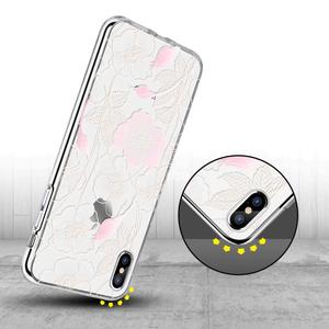 A Custom Bianco Crema IMD Per il <span class=keywords><strong>iphone</strong></span> XS NAX <span class=keywords><strong>XR</strong></span> Clear Sottile <span class=keywords><strong>Protettiva</strong></span> Morbida di TPU Floreale di Disegno Del Fiore cassa - Product Image 5