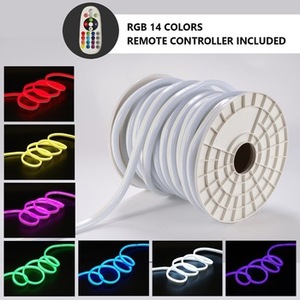 Điện áp cao <span class=keywords><strong>RGB</strong></span> Dải điều khiển ánh sáng không thấm nước không dây 24 phím IR điều khiển từ xa thay đổi màu sắc 220V LED Dây đèn cắm - Product Image 4