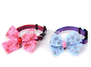 Excelente Material de collares de perro con bowknot, productos para mascotas collar de perro, hecho en casa <span class=keywords><strong>del</strong></span> gato collares, - Product Image 2