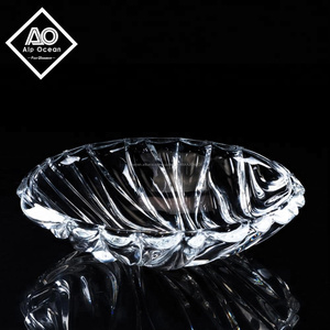 Alp océano vidrio hotselling "bambú" diseño oval tazón de frutas de vidrio para uso en <span class=keywords><strong>el</strong></span> hogar y <span class=keywords><strong>el</strong></span> <span class=keywords><strong>hotel</strong></span> - Product Image 1