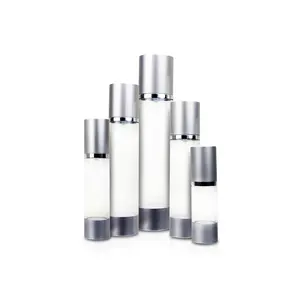 30ミリリットル50ミリリットル80ミリリットル100ミリリットル120ミリリットル150ミリリットルWhite PP Airless Pump BottlesためCosmetic1oz 2オンス3オンス4オンス5オンスAirless Bottles