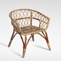 Chaise en rotin naturel de conception de loisirs moderne de haute qualité pour meubles de salon extérieur directement du fabricant d'Indonésie