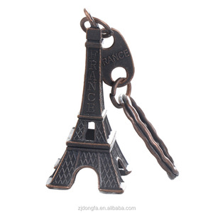Llavero con llaves de la Torre Eiffel, recuerdo, Tour de París, Retro, clásico, soporte de decoración de anillo para regalo - Product Image 3