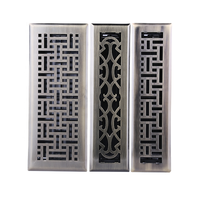 Grille de ventilation galvanisée pour plancher et plafond