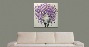 Populaire Fleur <span class=keywords><strong>Peinture</strong></span> À L'huile avec Couteaux - Product Image 2