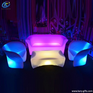 Rechargeable Waterproof PE <strong>Plastic</strong> Led 3 Seater Sofa Led Furniture