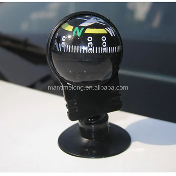 Kreative einstellbar dual-use-guide ball auto kompass mit saugnapf auto liefert