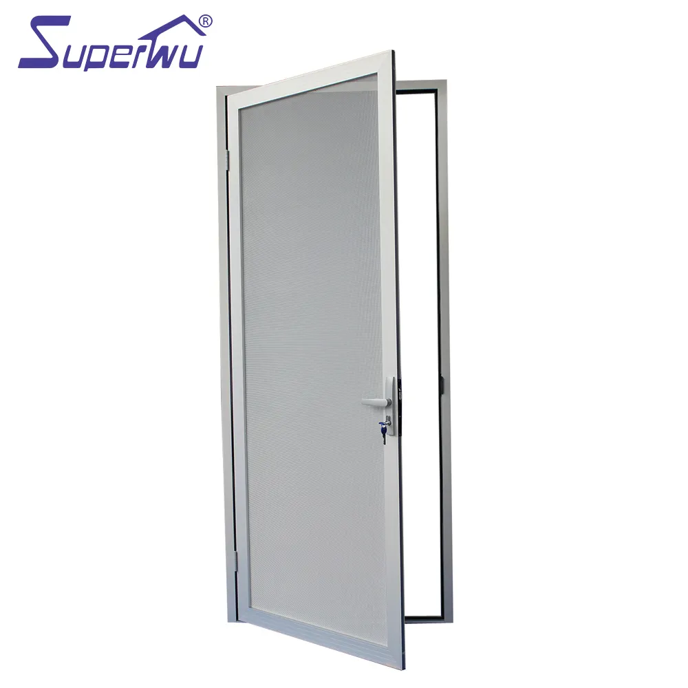 Aluminium AS2047 and AS2208 Standard Bulletproof Hinged Door Partition Doors Swing Aluminum Alloy Glass Steel Villa WHITE School