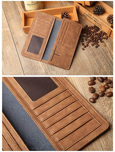 RFID blocco <span class=keywords><strong>portafoglio</strong></span> <span class=keywords><strong>uomo</strong></span> in pelle Bifold con taschino per la giacca e borsa porta carte di credito - Product Image 3