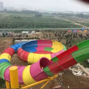 Huge Outdoor Water Slide Fiberglass Bowl Slide For Summer Entertainment