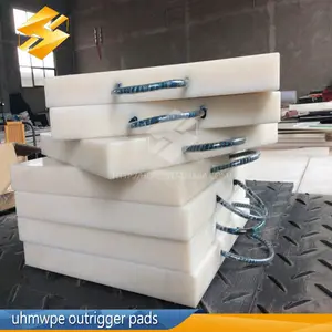 Polyethylene outrigger pads for backhoe plastic outrigger pads