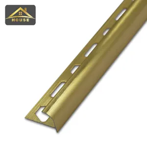 Foshan FSF muestra gratis varios tratamiento de superficie decorativo especial perfil de aluminio extruido teja recorte para esquina y piso