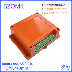 ที่มีขั้วบล็อกรางdinพลาสติกโครงการอิเล็กทรอนิกส์กล่อง - Product Image 2