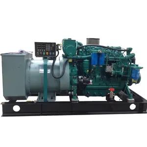 WP6CD152E200 150kw barato Weichai Power diesel agua refrigerado por aire generador marino silencioso para barco