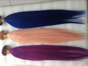 Remy punta plana del pelo en extensiones del pelo humano paquetes Europea estilo Salon punta <span class=keywords><strong>cabello</strong></span> Real - Product Image 3