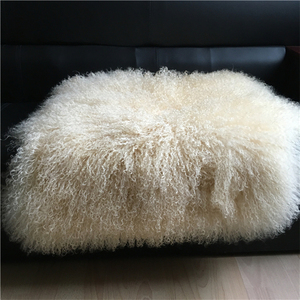 공장 만든 최고 학년 부드러운 긴 머리 Genuione 몽골 양고기 모피 코트 - Product Image 2