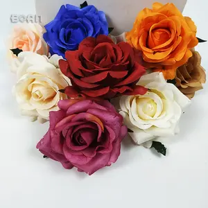 Искусственные головки цветов, искусственные шелковые головки розы для домашнего декора «сделай сам»
