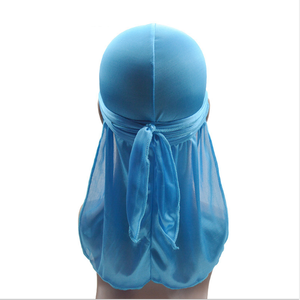 Wave cap sport hip hop tie down tail skull cap hat <strong>white</strong> silky du doo rag <strong>durag</strong> comfortable - Product Image 6