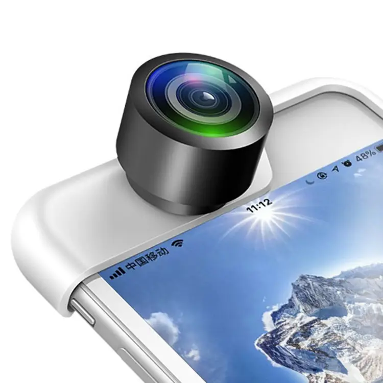 เลนส์กล้องพาโนรามา360สำหรับ iPhone X 8 7 6 6S Plus Panoclip