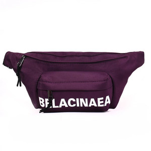 Venta al por mayor logotipo personalizado impreso <span class=keywords><strong>mujer</strong></span> lona <span class=keywords><strong>pecho</strong></span> paquete cinturón riñonera tipo cierre <span class=keywords><strong>de</strong></span> cremallera envío gratis - Product Image 1