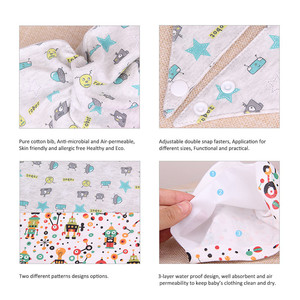 2017 Meilleur Bébé Garçon Cadeau Robot de <span class=keywords><strong>Dentition</strong></span> Organique <span class=keywords><strong>Bandana</strong></span> Bib - Product Image 5