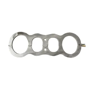 Jouet alternatif amusant BDSM en acier inoxydable, entraves pour les mains et les pieds, fétichisme, menottes pour esclaves, menottes pour les pieds, jouets sexuels - Product Image 1
