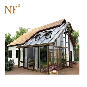 Vidrio Templado duradero térmica jardín casa de vidrio terraza PVC pergola