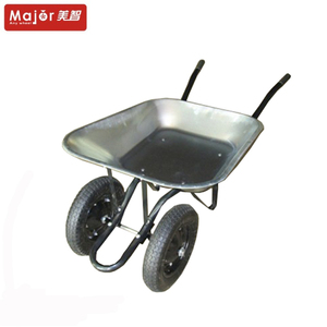 WB6404D जस्ती स्टील ट्रे डबल पहिया निर्माण wheelbarrow - Product Image 6
