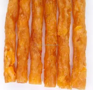 OEM PET SNACK dog treat food HEALTHY soft chicken sweet potato stick soft YUMMY High protein and low moisture made in china