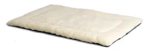 Reversible air paw print fleece pet dog cat bed mattress for large dogs