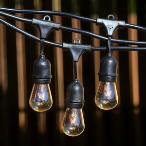 Chaîne de <span class=keywords><strong>lumière</strong></span> à ampoules led S14, cordes Vintage de société, métro, usage <span class=keywords><strong>extérieur</strong></span>, <span class=keywords><strong>décoration</strong></span> de <span class=keywords><strong>noël</strong></span>, intérieur et <span class=keywords><strong>extérieur</strong></span>, ampoules incandescentes - Product Image 3
