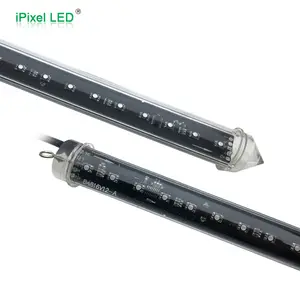 16 Pixels 360 view 12v 16 pixels DMX Vertical 3d 360 Dmx Meteor Tube led 3d tube