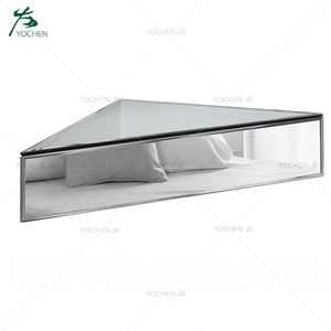 Diamond Crushed Glass <strong>Mirrored</strong> Furniture Floating Wall <strong>Shelf</strong> for Living Room Kitchen Bathroom <strong>Wood</strong> Storage Home Furniture - Product Image 6