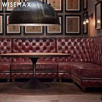 MEUBLES WISEMAX Mobilier pour restaurant commercial personnalisé nouveau design restaurant forme en U banquette canapé