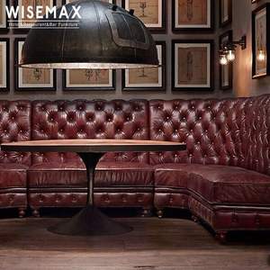 MUEBLES WISEMAX, muebles de restaurante comercial, nuevo diseño personalizado, restaurante, cabina en forma de U, sofá para sentarse - Product Image 6