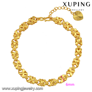 74423 xuping bijoux <span class=keywords><strong>24</strong></span> <span class=keywords><strong>carats</strong></span> <span class=keywords><strong>or</strong></span> <span class=keywords><strong>bracelet</strong></span> à breloques mode <span class=keywords><strong>femme</strong></span> - Product Image 2