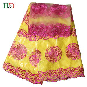 H & D 2018 Style De Mode En Gros de Haute Qualité Bazin Riche Broderie En Chine - Product Image 2