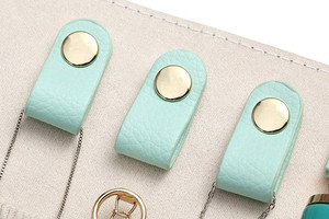 Factory Custom Portable Rolling <strong>Travel</strong> <strong>Jewelry</strong> Bag Vegan <strong>Leather</strong> <strong>Travel</strong> <strong>Jewelry</strong> <strong>Case</strong> - Product Image 4