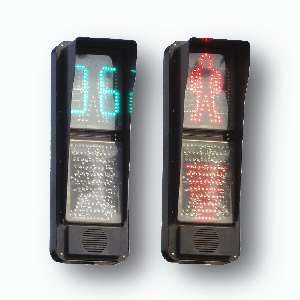 Предупредительный светофор 300 мм, световой сигнал тревоги, звуковой сигнал для людей с ограниченными возможностями