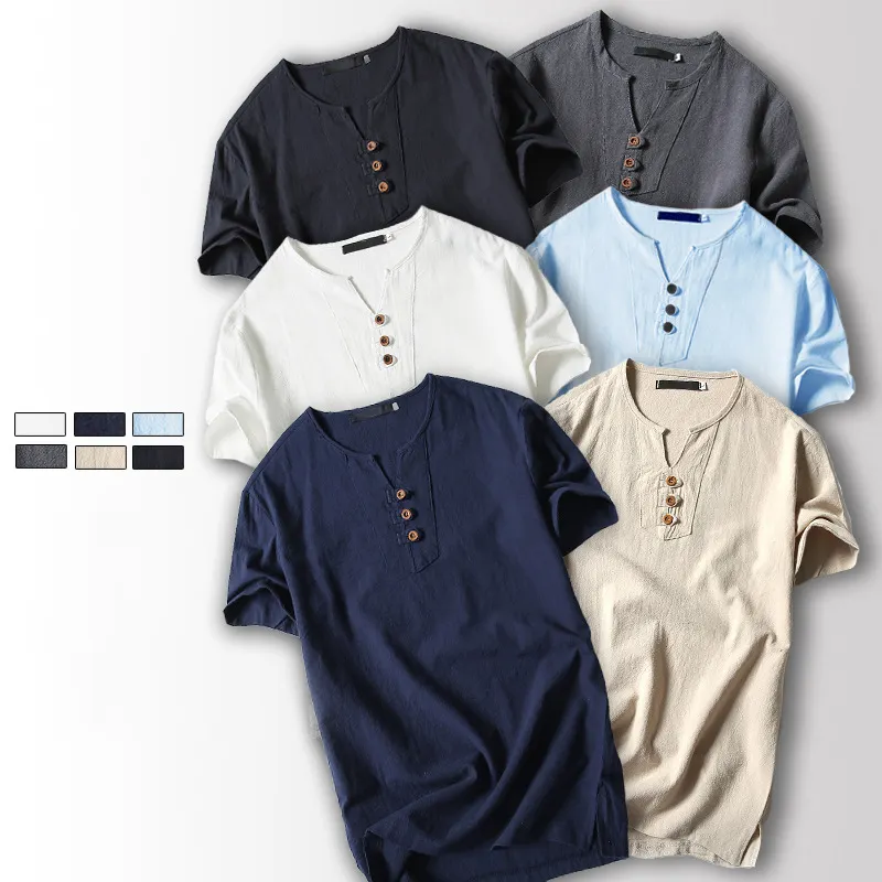 Manufacturers Wholesale Hemp Linen Tshirt,100% Soft Hemp T-shirts,men's Custom Printing Organic Hemp Fabric Clothing T Shirts