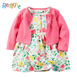 Diseños de flores vestido del bebé recién nacido encantador 2 años bebé peleles body vestido - Product Image 3