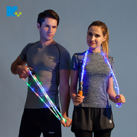Kleurrijke Leds Light Up Led Skiping Touw Oefening Comfortabele Foam Grip Handles Led Springtouw Met 3 Modes