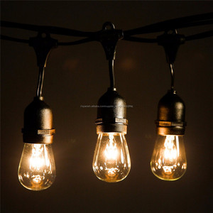48 pies 15 bombillas luces de navidad para calles	cadena radial de luz con bombilla bajo consumo crecimiento para sala - Product Image 2