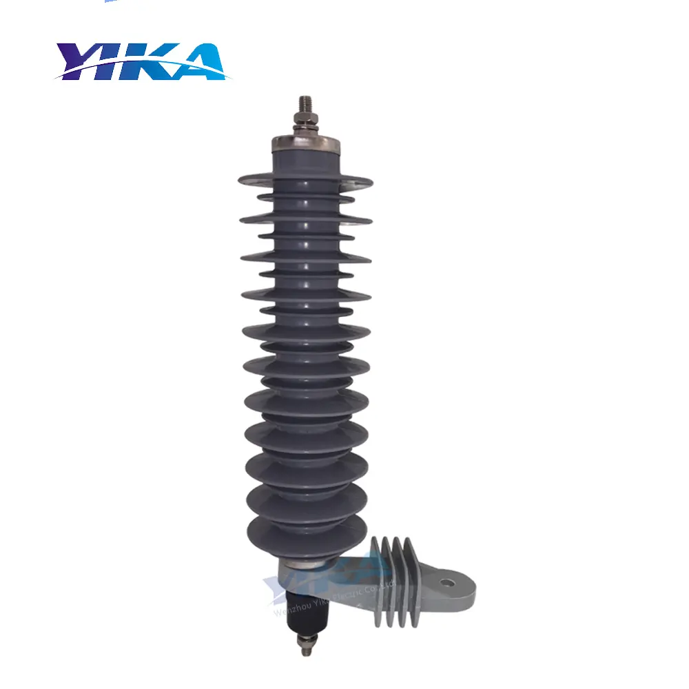 YIKA medium voltage metal oxide surge arrestor 33kv manufacturer iec zinc arrester