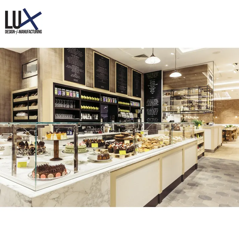 Lux feito sob encomenda, contador de loja de sobremesa, para sorvete, design de interiores