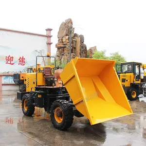 Cao Tip Bỏ Qua Loại Mini 4X4 Bánh Xe Thủy Lực Dumper