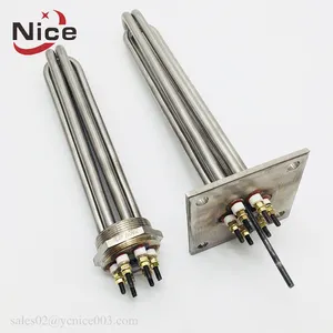 Incoloy stainless steel electric liquid tubular flange immersion heaters